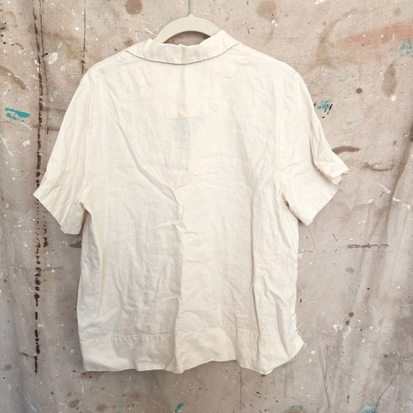 Everlane Linen Short-Sleeve Notch Shirt - Picture 5 of 6